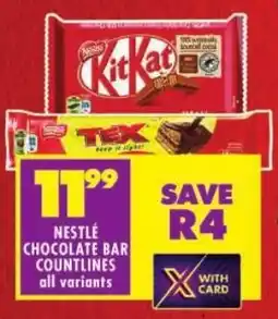 Shoprite Nestlé chocolate bar countlines offer