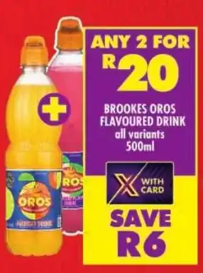 Shoprite Brookes oros flavoured drink offer