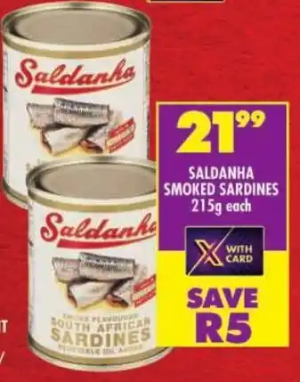 Shoprite Saldanha smoked sardines offer