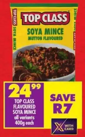 Shoprite Top class flavoured soya mince offer