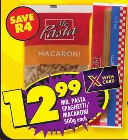 Shoprite Mr. pasta spaghetti/ macaroni offer
