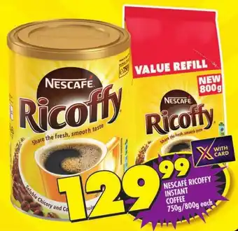 Shoprite Nescafé ricoffy instant coffee offer