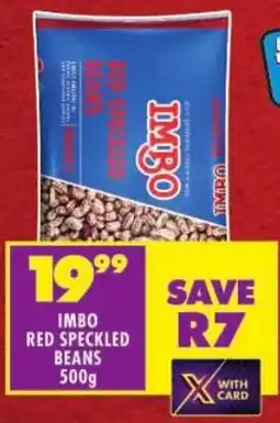 Shoprite Imbo red speckled beans offer