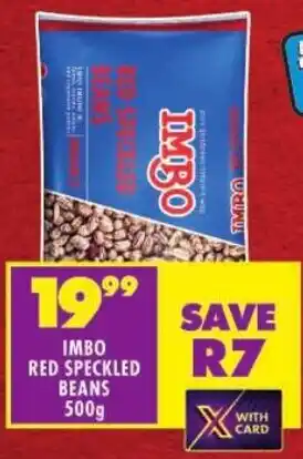 Shoprite Imbo red speckled beans offer