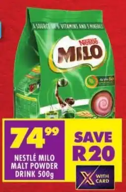 Shoprite Nestlé milo malt powder drink offer