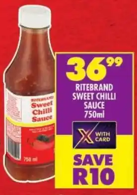 Shoprite Ritebrand sweet chilli sauce offer