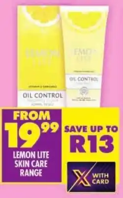 Shoprite Lemon lite skin care range offer