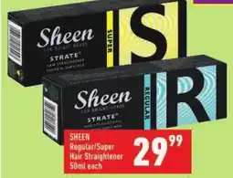 Shoprite SHEEN Regular/ Super Hair Straightener offer