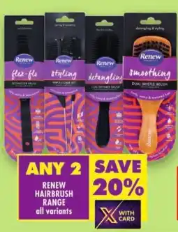 Shoprite Renew hairbrush range offer