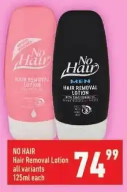 Shoprite NO HAIR Hair Removal Lotion offer