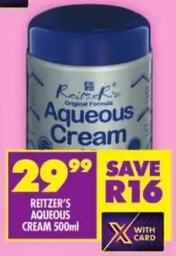 Shoprite Reitzer's aqueous cream offer