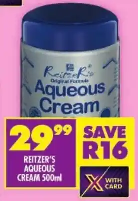Shoprite Reitzer's aqueous cream offer