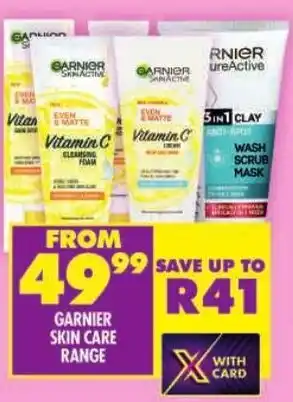 Shoprite Garnier skin care range offer
