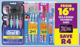 Shoprite Oral-b manual toothbrush range offer