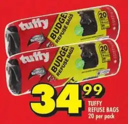 Shoprite Tuffy refuse bags offer