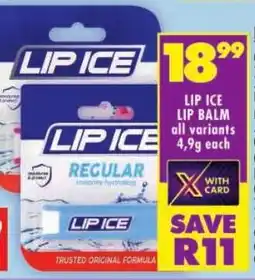 Shoprite Lip ice lip balm offer