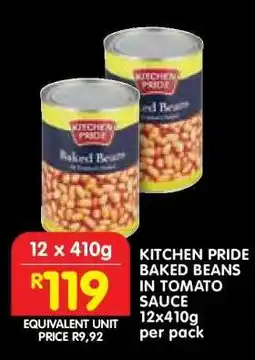 Shoprite KITCHEN PRIDE BAKED BEANS IN TOMATO SAUCE offer