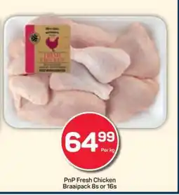 Pick n Pay PnP Fresh Chicken Braaipack 8s or 16s offer