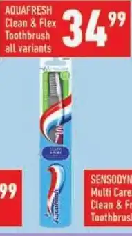Shoprite AQUAFRESH Clean & Flex Toothbrush offer
