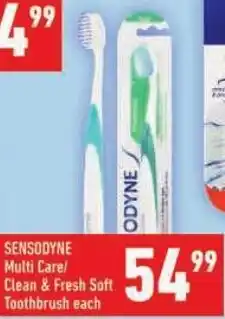 Shoprite SENSODYNE Multi Care/ Clean & Fresh Soft Toothbrush offer