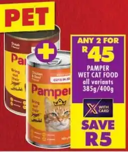 Shoprite Pamper wet cat food offer