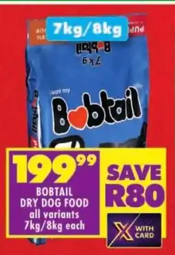 Shoprite Bobtail dry dog food offer