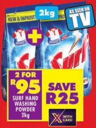 Shoprite Surf hand washing powder offer