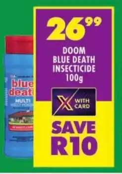 Shoprite Doom blue death insecticide offer