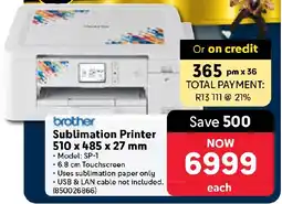 Makro Brother Sublimation Printer offer