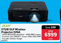 Makro Acer X1128i DLP Wireless Projector SVGA offer