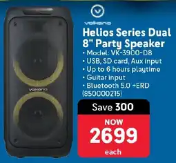 Makro Volkano Helios Series Dual 8" Party Speaker offer