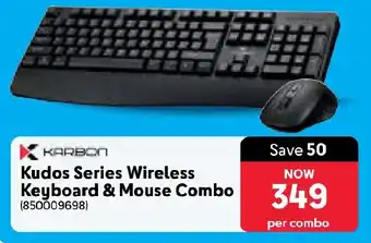 Makro Karbon Kudos Series Wireless Keyboard & Mouse Combo offer