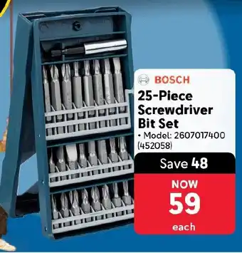 BOSCH Screwdriver Bit Set