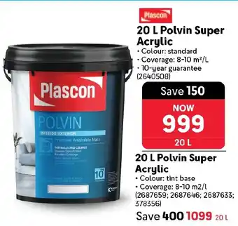 Makro Plascon Polvin Super Acrylic offer