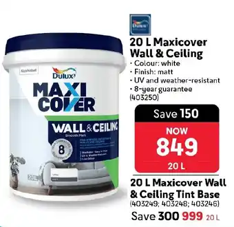 Makro Dulux Maxicover Wall & Ceiling offer