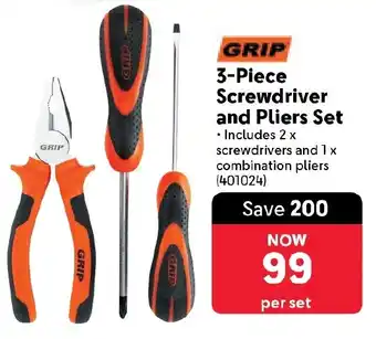 Makro GRIP Screwdriver and Pliers Set offer