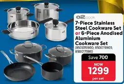 Makro O2 Cook Stainless Steel Cookware Set or Anodised Aluminium Cookware Set offer