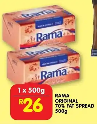Shoprite Rama original 70% fat spread offer