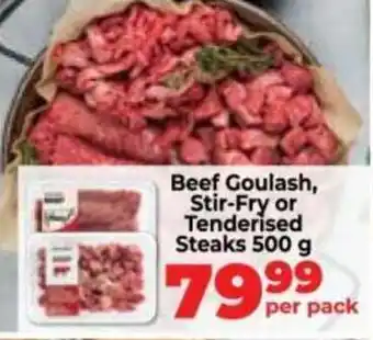 Food Lover's Market Beef Goulash, Stir-Fry or Tenderised Steaks offer