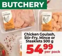 Food Lover's Market Chicken Goulash, Stir-Fry, Mince or Steaklets offer