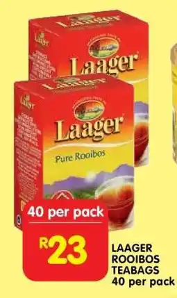 Shoprite Laager Rooibos Teabags offer
