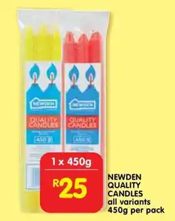 Shoprite NEWDEN QUALITY CANDLES offer