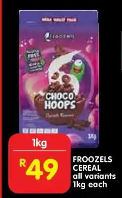 Shoprite Froozels Cereal offer