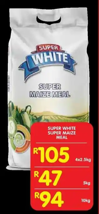 Shoprite SUPER WHITE Super Maize Meal offer