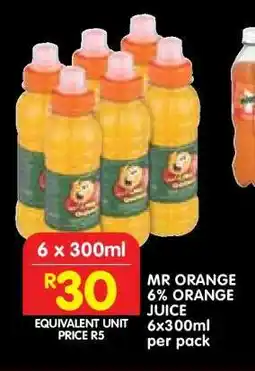 Shoprite MR ORANGE 6% ORANGE JUICE offer