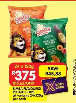 Shoprite SIMBA FLAVOURED POTATO CHIPS offer
