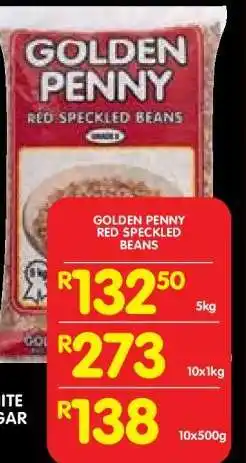 Shoprite GOLDEN PENNY RED SPECKLED BEANS offer