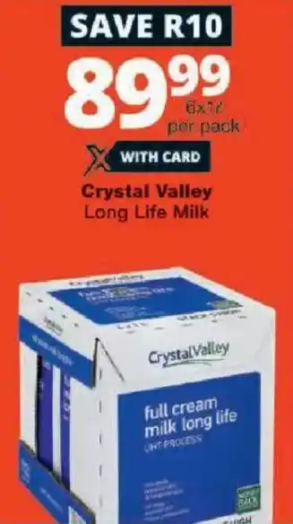 Crystal Valley Long Life Milk
