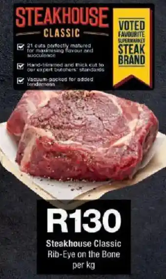 Checkers Steakhouse Classic Rib-Eye on the Bone offer