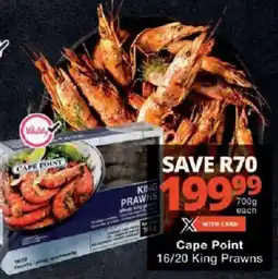 Checkers Cape Point 16/20 King Prawns offer